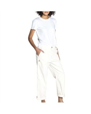 ASKK NY Chino Embroidery Pant - White