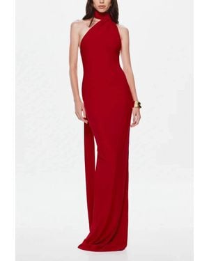 Misha Nicolette Jersey Maxi Dress - Red