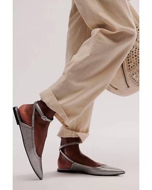 Free People Jules Point Wrap Flats - Natural