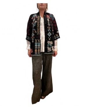 Johnny Was Asli Poncho - Black