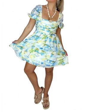 Blu Pepper Secret Hideaway Mini Dress - Blue