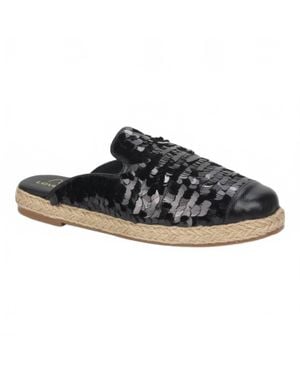 Love Rio 'Sglitz Sequin Espadrille Mules - Black