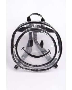 Fashnzfab Smile Clear Backpack - Gray