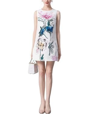 BRC By BURRYCO Sleeveless Short Printed Mini Dress - Blue