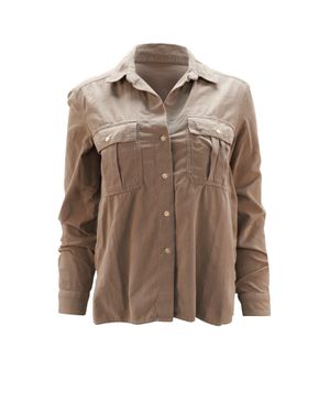 James Perse Button-down Shirt With Pockets - Brown