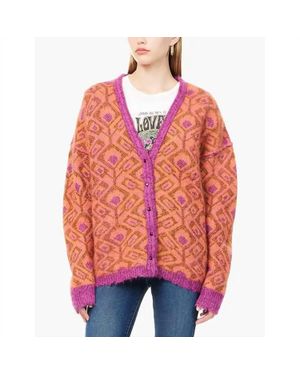 Mother Double Face Cardigan - Red