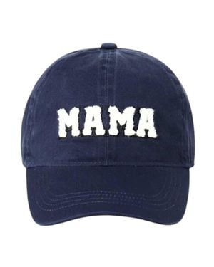 David & Young Mama Chenille Patch Cap - Blue
