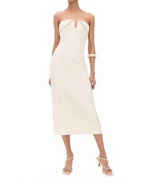 Alexis Donella Strapless Midi Dress - Natural