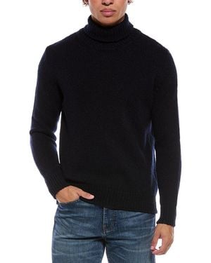Eleventy Wool & Cashmere-Blend Turtleneck Sweater - Black