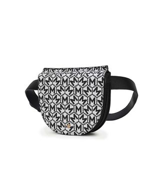 MKF Daksha Signature Half Moon Belt Waist Bag By Mia K - Black