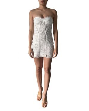 Rococo Sand Strapless Short Dress - Black