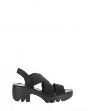 Fly London Taji 520 Crossover Sandal - Black