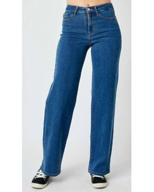 Judy Blue High Rise Vintage Wide Leg Jean - Blue