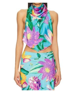 Rococo Sand Ocean Crop Top - Green
