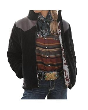 Cruel Girl Corduroy Puffer Jacket - Black
