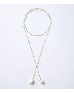 Native Gem Moonstone Necklace - White