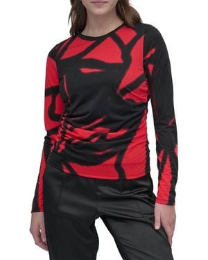 DKNY Printed Top - Red