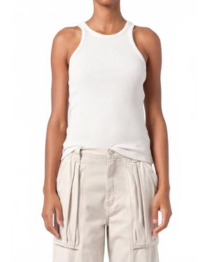 Agolde Rayne Sleeveless Tank Top - White
