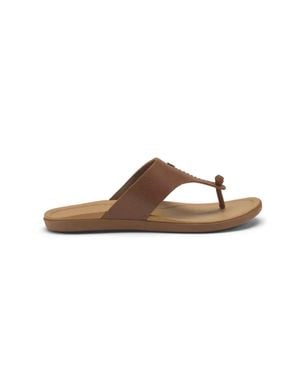 Olukai Ho'Ōpio Mele Sandal - Brown