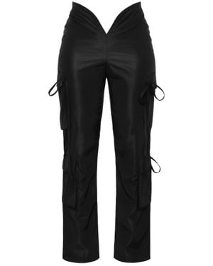 TRUEDAMES V Cut Cargo Pants - Black