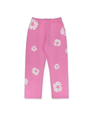 DENIM TEARS Cotton Wreath Sweatpants - Pink