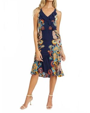 Caballero Cosmic Cheetah Tilda Dress - Blue