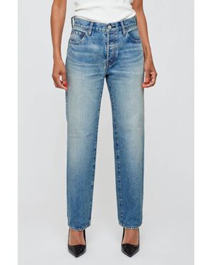 Moussy Parkchester Straight Leg Jeans - Blue