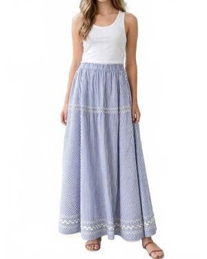 Oliphant Olivia Maxi Skirt - Blue