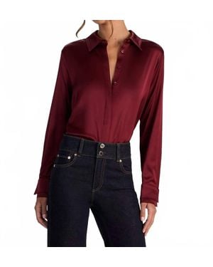 Alice + Olivia Willa Blouse - Red