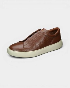Officine Creative Slouch Elastic Slip On Sneaker - Brown
