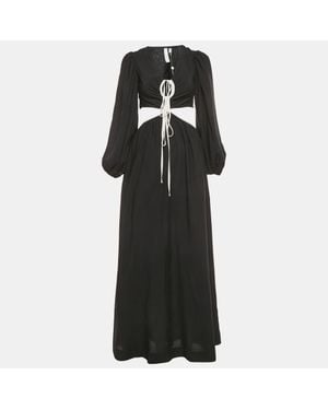 Jonathan Simkhai Crepe Cutout Maxi Dress - Black