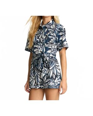 Caballero Marilyn Tropical Romper - Blue