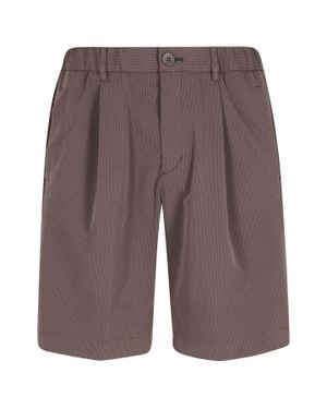 Herno Pantaloni Corti Poliestere Short - Brown