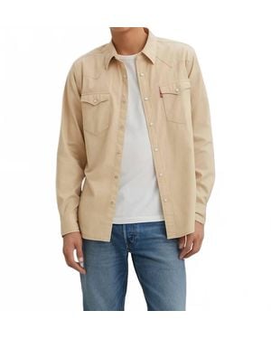 Levi's Classic Western Long Sleeve Snap Shirt - Natural