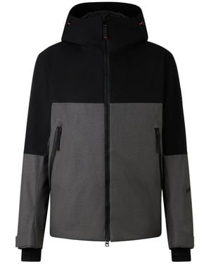 Bogner Dyre-T Two-Tone Hooded Ski Jacket - Black