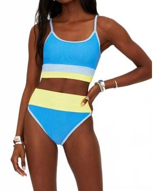 Beach Riot Eva Marina Bikini Top - Blue