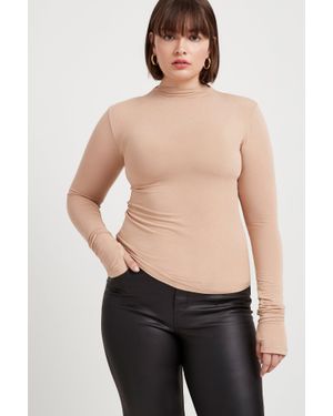 MARCELLA Liana Mock Turtleneck - Black