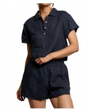 PERFECTWHITETEE Tabitha Polo Shirt - Blue