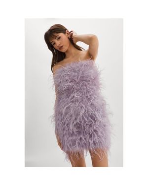 Lamarque Triana Feather Dress - Purple