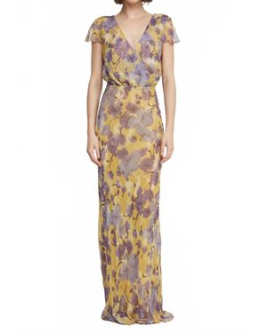 Bec & Bridge Bernadette Wrap Maxi Dress - Metallic