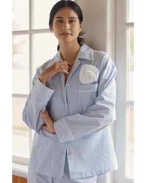 Sleeper Rose Cotton Pajama Set - Multicolor
