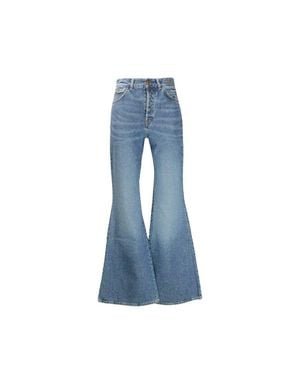 Chloé Cotton Fla Jeans - Blue