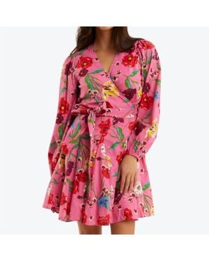 Draper James Jordan Wrap Dress - Red