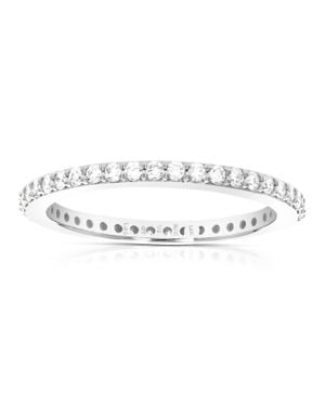 Vir Jewels 1/2 Cttw Lab Grown Diamond Eternity Ring Wedding Band - Metallic