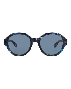 Chloé Round-Frame Recycled Acetate Sunglasses - Blue