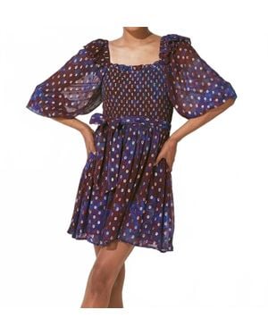 Cleobella Elizabeth Mini Dress - Purple