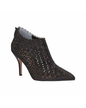 J. Reneé Nishita Rhinestone Shootie Ankle Boots - Black