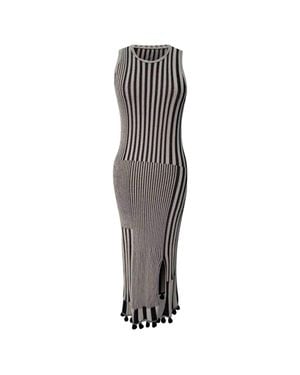 Altuzarra Striped Bandage Dress - Gray