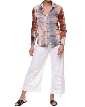 Tulip Clothing Gretchen Button Down Blouse - White