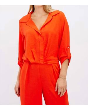 FRANK LYMAN Casual Pullover Top - Red